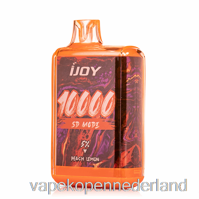 Elektronische Sigaret Vape Ijoy Bar Sd10000 Wegwerp Perzik Citroen